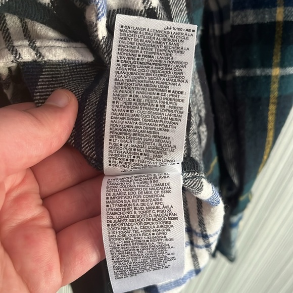 Plus size green Old Navy flannel pajama set - Picture 7 of 8